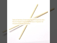 Chopsticks ronds jetables en bambou naturel Chopsticks à tête en vrac pour ménage/restaurant/hôtel