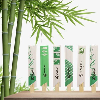 Des baguettes à sushis japonaises à usage unique de couleur naturelle à 100%