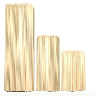 Des brochettes légères et longues en bambou Portables Brochettes de barbecue en bambou personnalisables