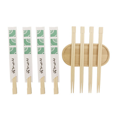 Production de baguettes de bambou naturel jetables emballées individuellement sur mesure