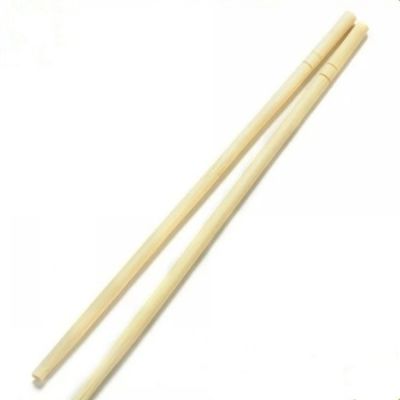 Dites au revoir aux baguettes en plastique Choisissez un logo personnalisé Ronde de bambou Baguettes jetables de bambou pour cadeaux d'affaires