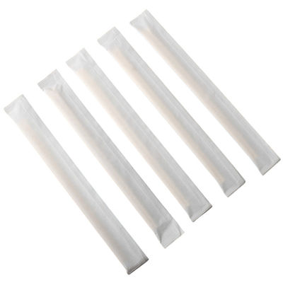 Manches de papier complètes enveloppées individuellement baguettes de bambou rondes baguettes jumelles
