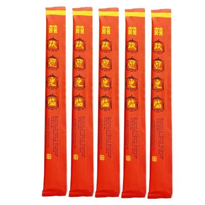 Manches de papier complètes enveloppées individuellement baguettes de bambou rondes baguettes jumelles
