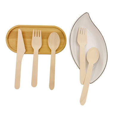 Couverts de bambou légers jetables