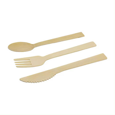 17 cm Couverts jetables en bambou hygiéniques et à usage unique Fourches jetables en bambou