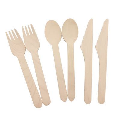 Couverts de bambou légers jetables