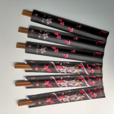 Bâtons à manger jetables en bambou carbonisés