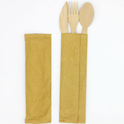 Couverts de bambou légers jetables
