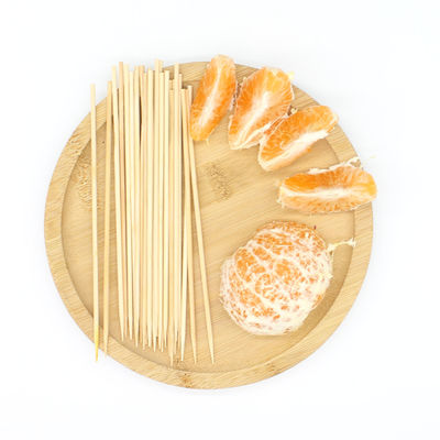 Non Stick BBQ Bamboo Sticks non recouvert Bamboo Grilling Skewers Hygiénique et pratique