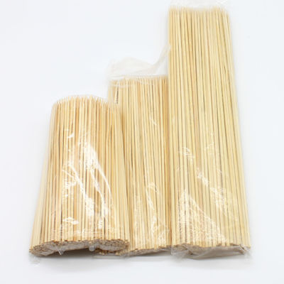Non Stick BBQ Bamboo Sticks non recouvert Bamboo Grilling Skewers Hygiénique et pratique