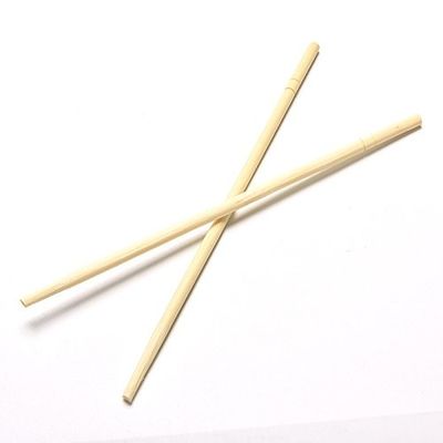 Bâtons à manger ronds jetables en bambou naturel avec emballage OPP pour ménage/restaurant/hôtel