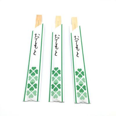 Baguettes jumelles jetables écologiques avec logo personnalisable et bambou Mao