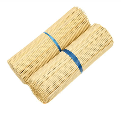 Couleur naturelle, épines de bambou, bâtons de torréfaction en bambou, pour le camping et la cuisine en plein air