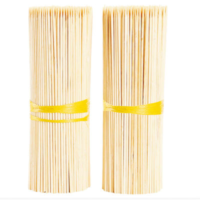 Grade alimentaire BBQ Bambous Bâtons de couleur naturelle Bambous à l'extérieur Barbecue Skewers