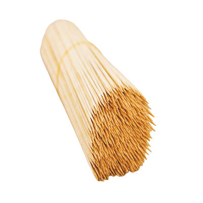 Couleur naturelle, épines de bambou, bâtons de torréfaction en bambou, pour le camping et la cuisine en plein air