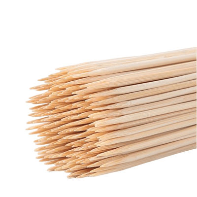 Bâtons jetables en bambou pour barbecue de 4,0 cm de large et de 50 cm de long