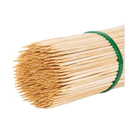 Grade alimentaire BBQ Bambous Bâtons de couleur naturelle Bambous à l'extérieur Barbecue Skewers