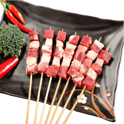 Spécimens de bambou biodégradables à barbecue avec surface lisse