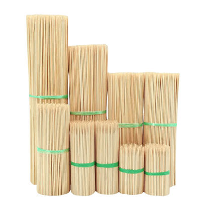 Bâtons jetables en bambou pour barbecue de 4,0 cm de large et de 50 cm de long