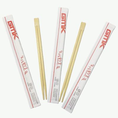 Chinese Chopstick Disposable Cutlery Twin Disposable Bamboo Chopsticks Flatware Semi-Paper Package for Restaurants & Hotels& Camping