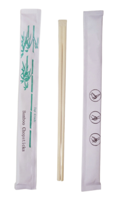 Baguettes chinoises en bambou avec logo imprimé, emballage individuel complet en papier / baguettes Tensoge pour sushis, baguettes chinoises jetables en bambou