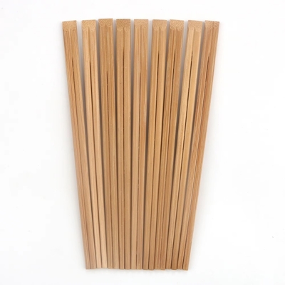Baguettes jetables en bambou 21cm ou 24cm Écologique Carbonisé Fermeture Papier Complète