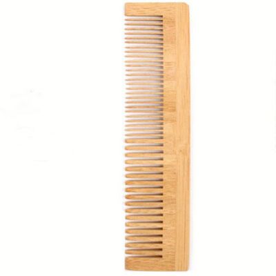 Promotions en vente chaude Peigne à cheveux en bambou sur mesure en bambou naturel pour les hôtels et les voyages