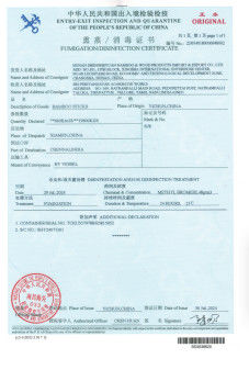 Chine Hunan Shengheyuan Bamboo And Wood Products Import And Export Co., Ltd. Certifications